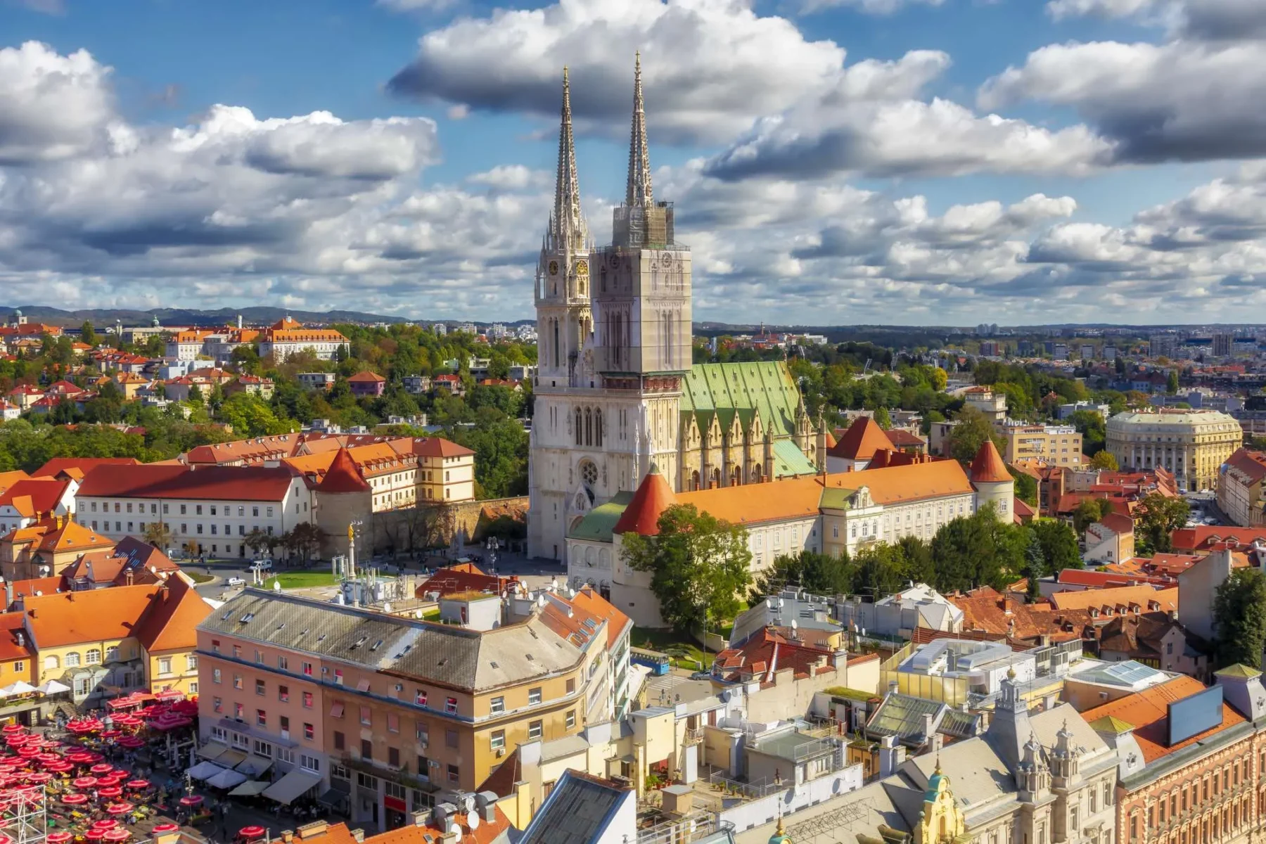Retourvlucht Zagreb vanuit NRN